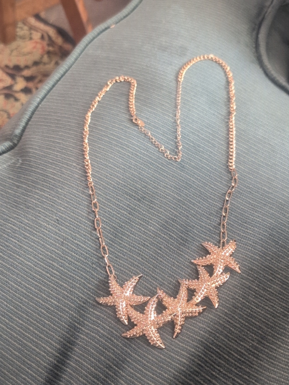 Rose Gold Starfish Necklace - Belt